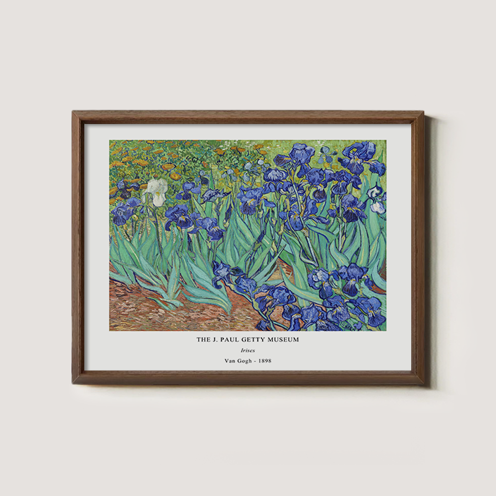 Velvet Iris Meadow Post-Impressionist Reverie