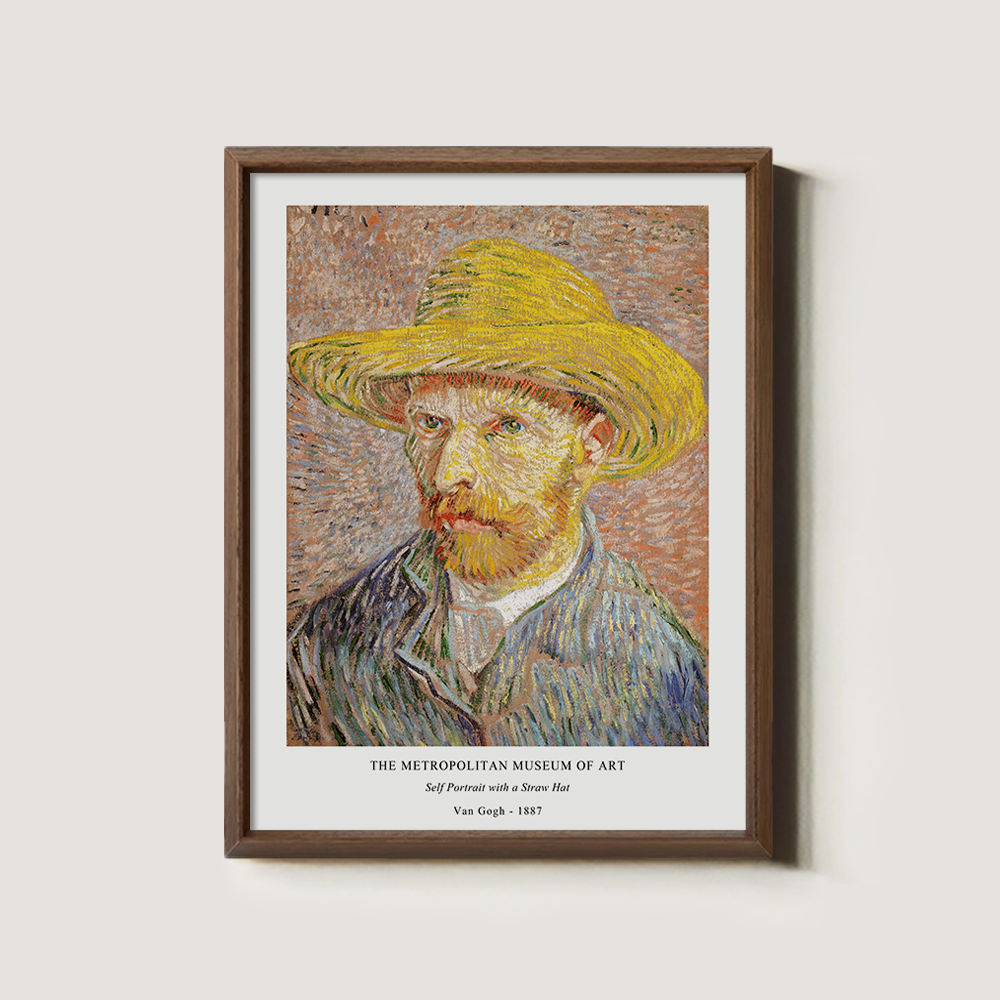 Straw-Hatted Gaze Post-Impressionist Reverie