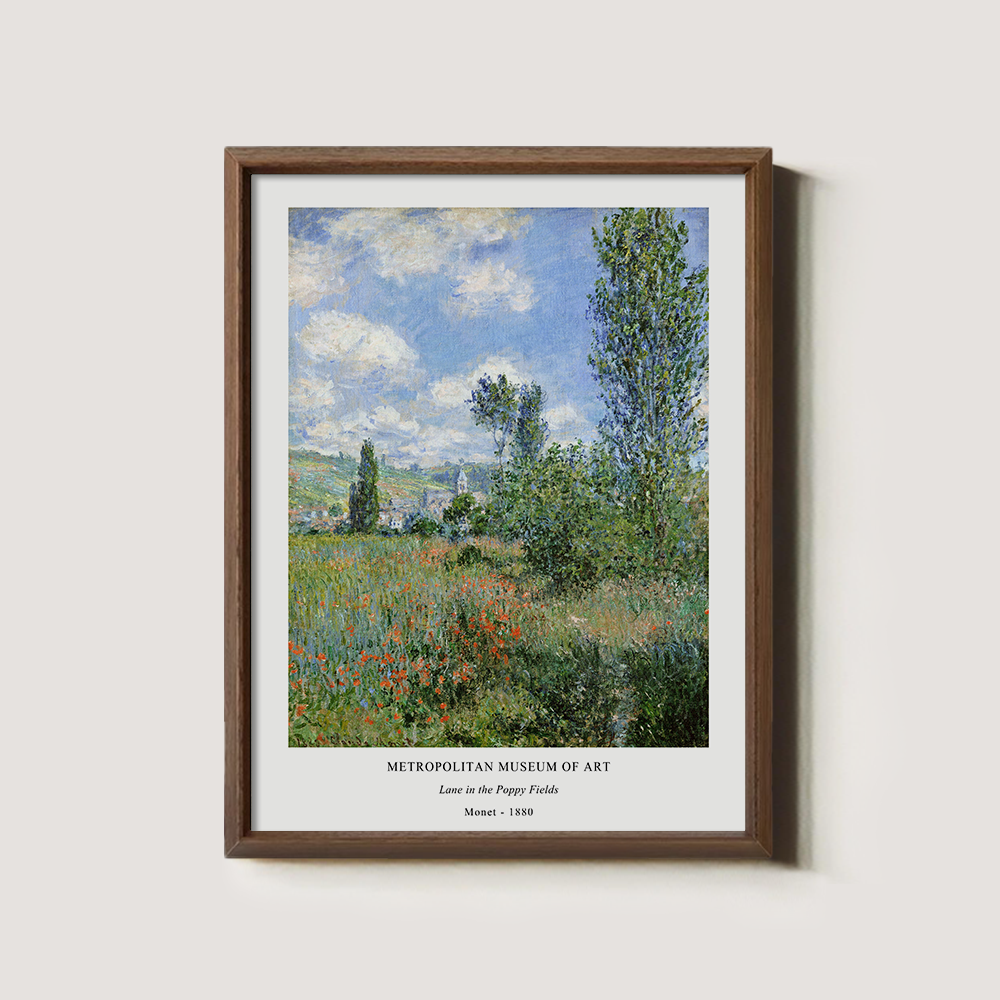 Lane in the Poppy Fields Impressionist Reverie