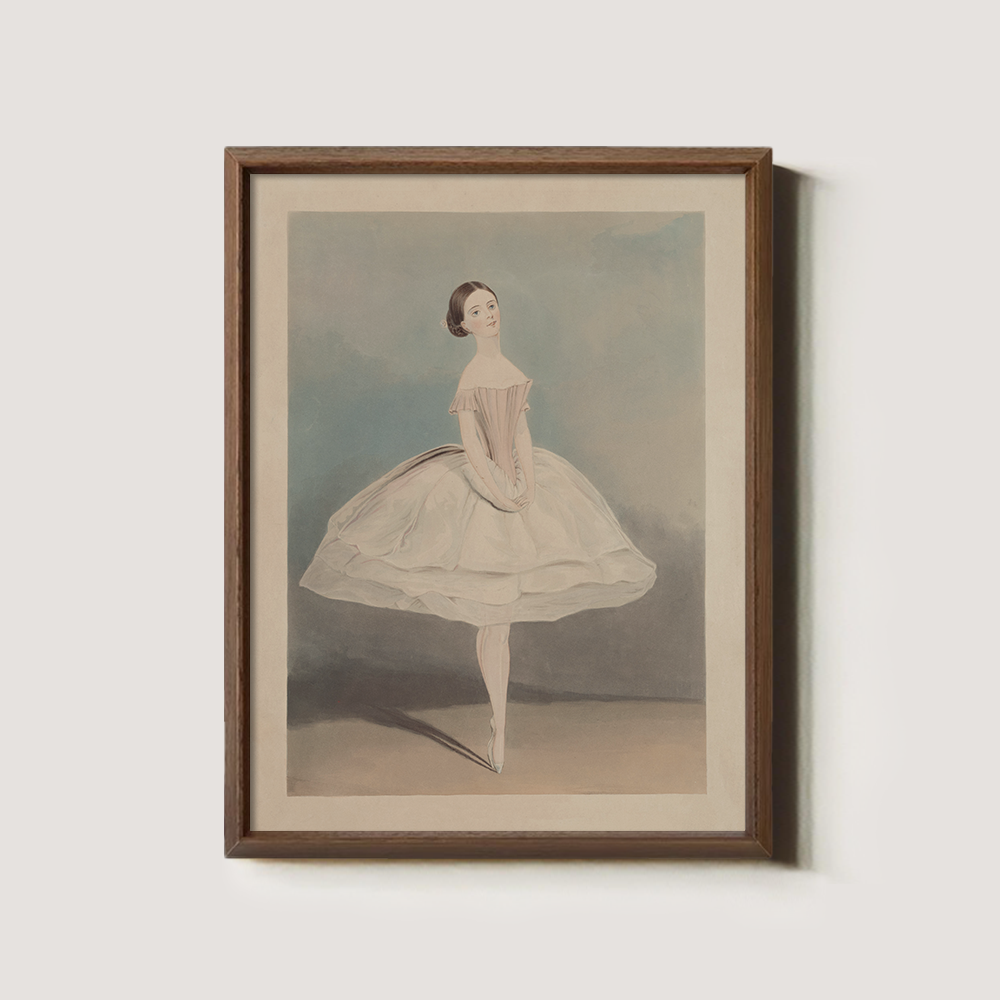 Ethereal Ballerina Watercolor Poise
