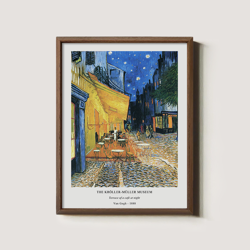 Moonlit Café Terrace Post-Impressionist Reverie