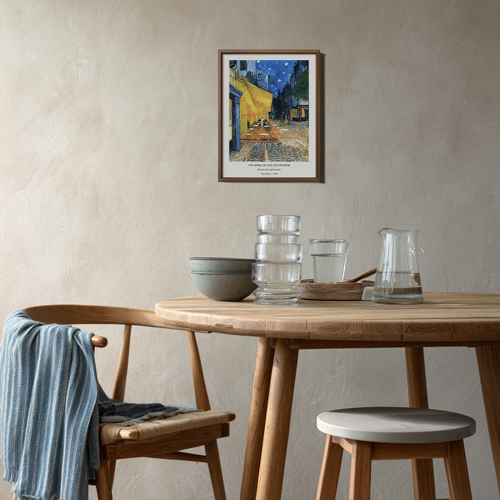 Moonlit Café Terrace Post-Impressionist Reverie