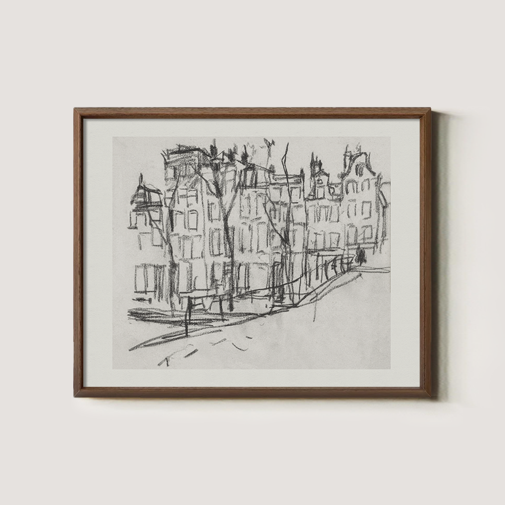 Timeless Amsterdam Gables Ink Vignette