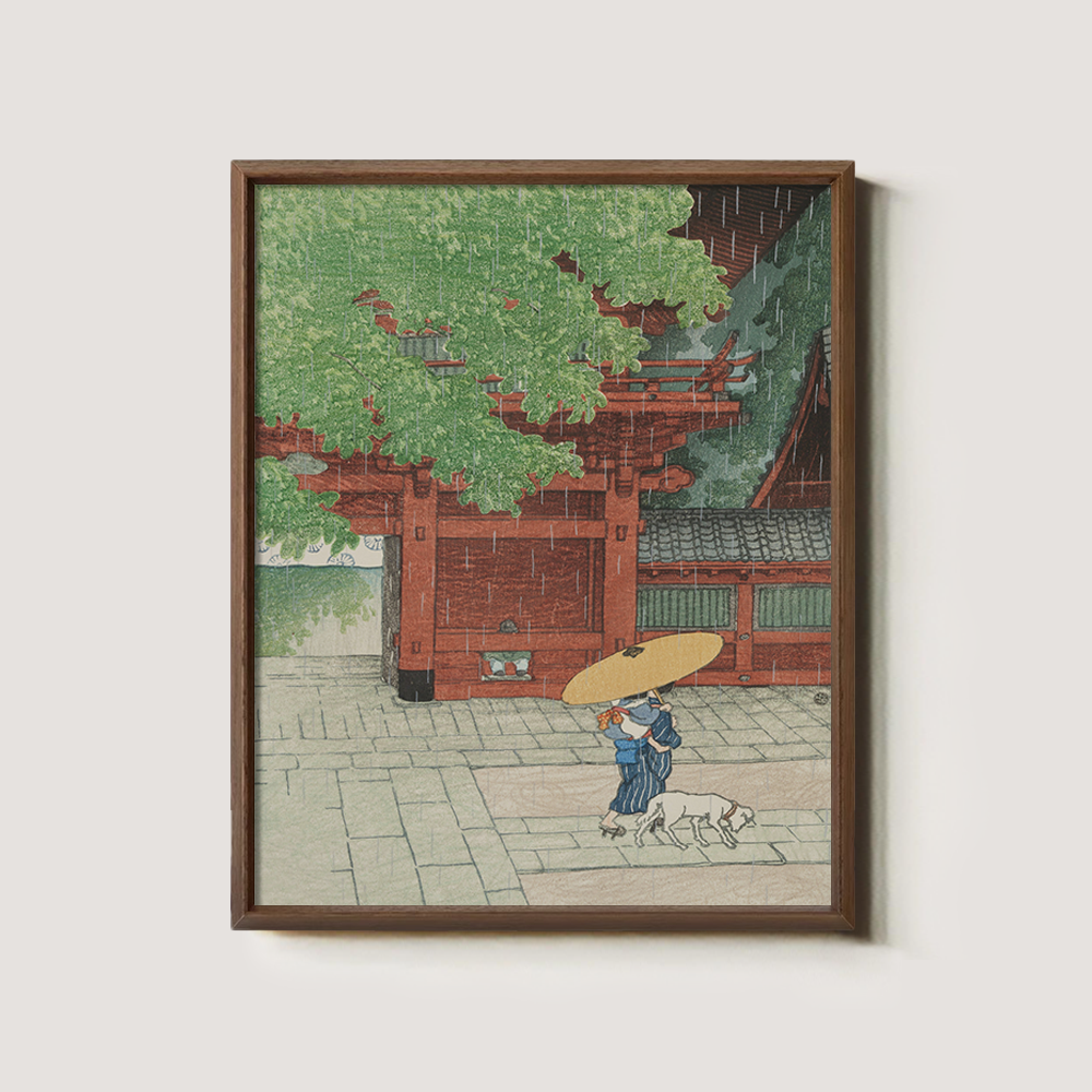 Rainy Day at Asakusa Temple Gate