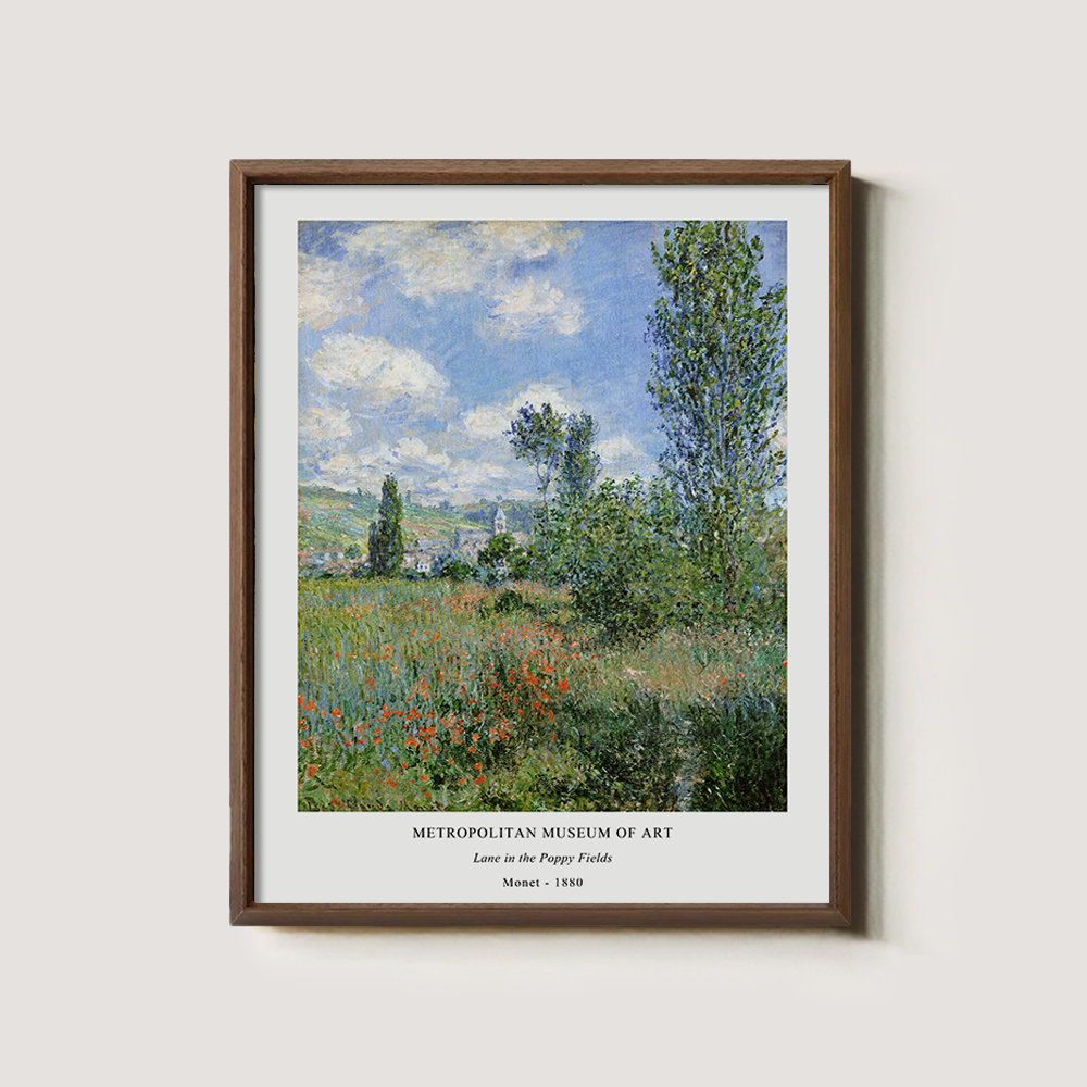 Lane in the Poppy Fields Impressionist Reverie