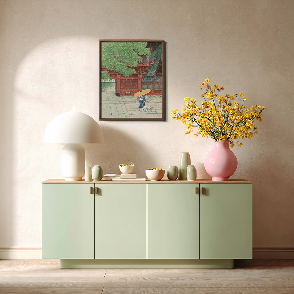 Rainy Day at Asakusa Temple Gate