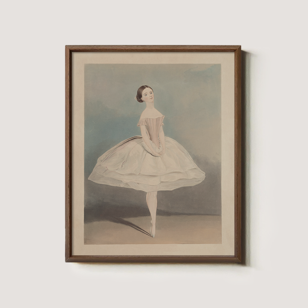 Ethereal Ballerina Watercolor Poise