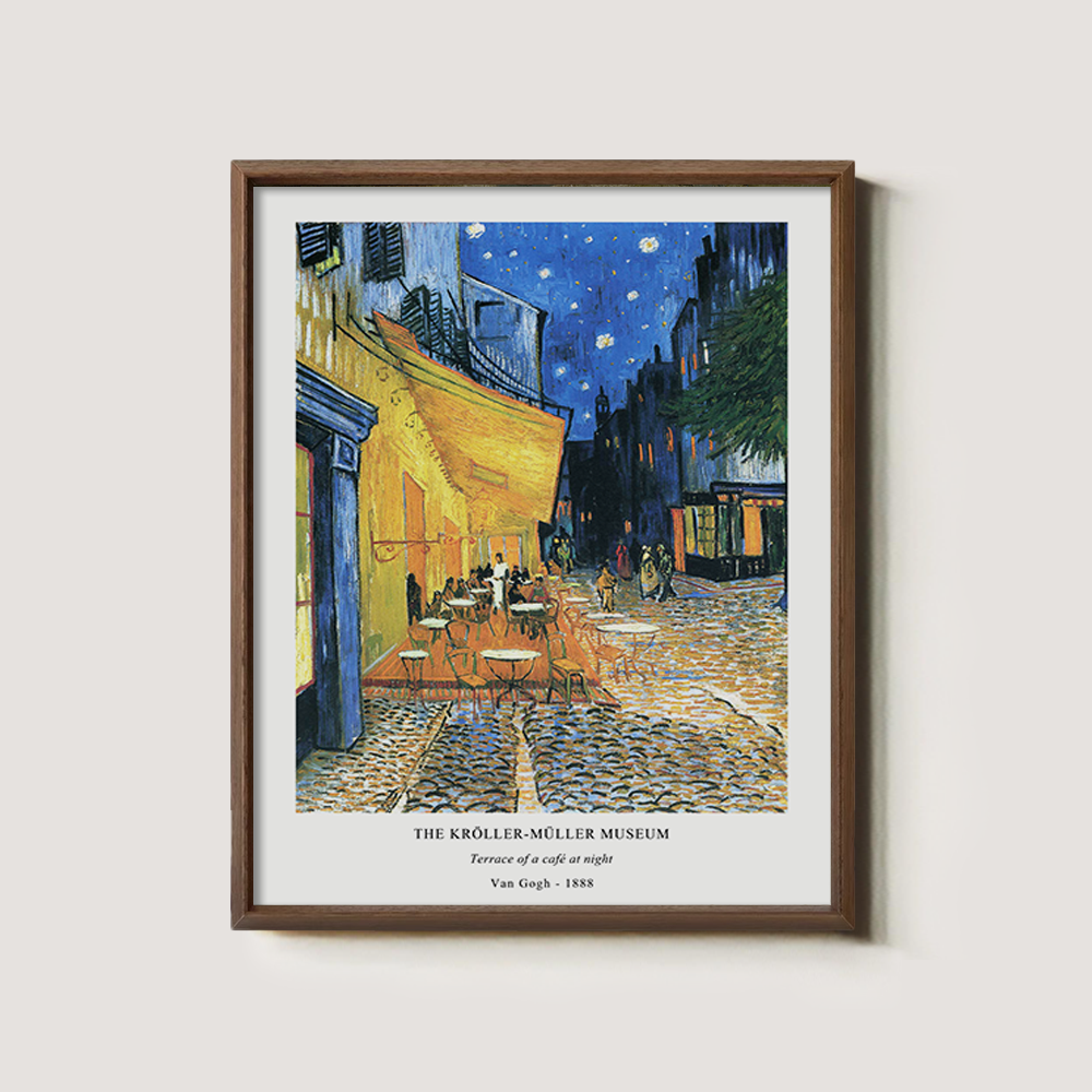 Moonlit Café Terrace Post-Impressionist Reverie