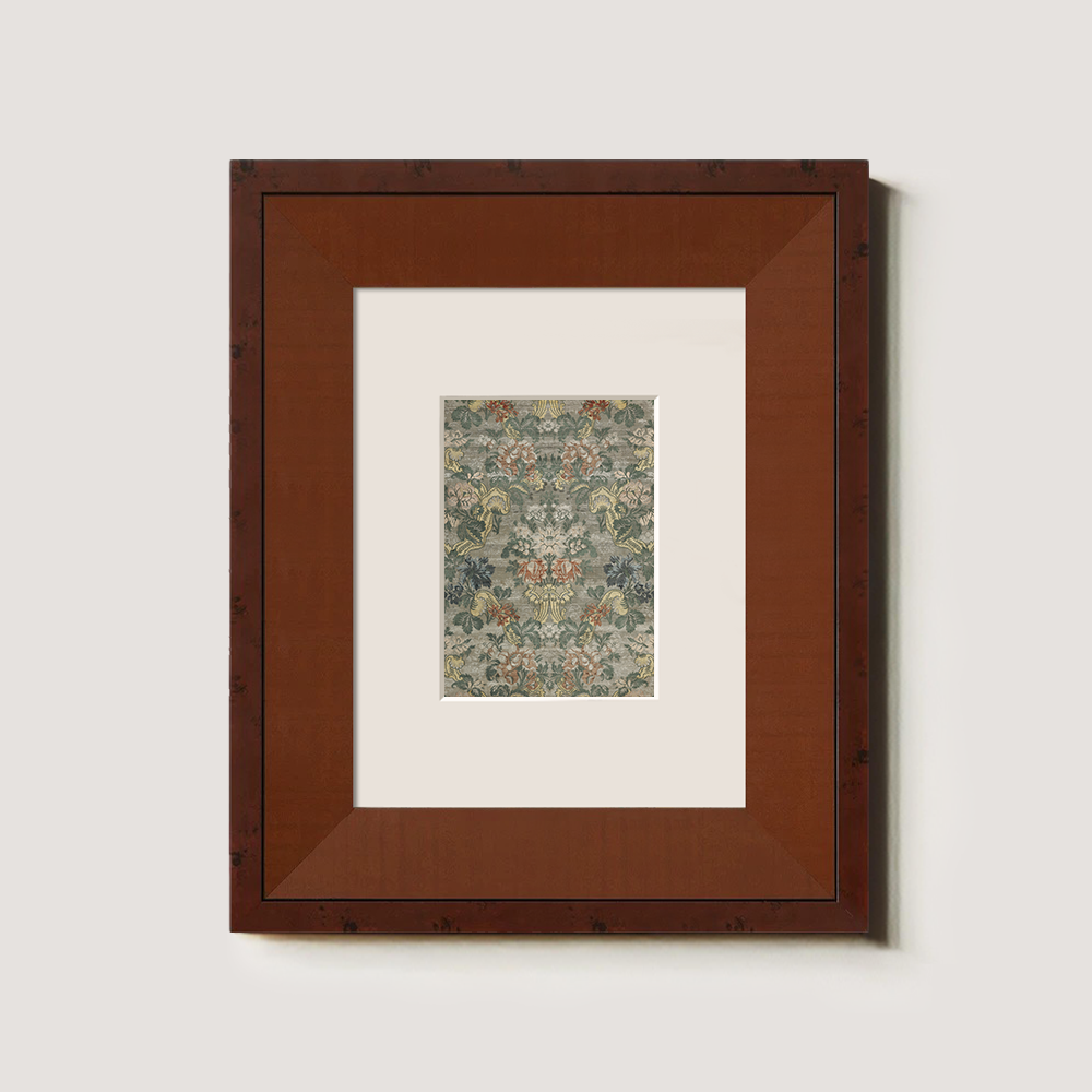 Vintage Floral Damask Textile Pattern