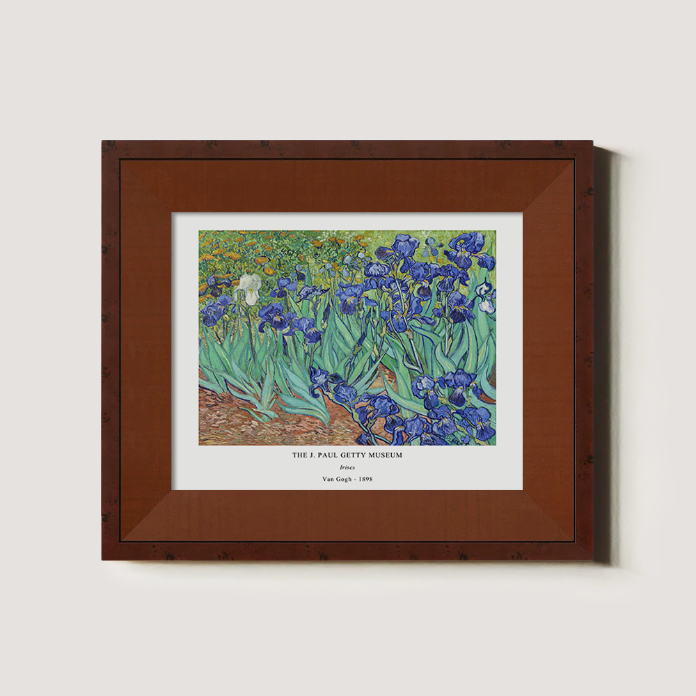 Velvet Iris Meadow Post-Impressionist Reverie