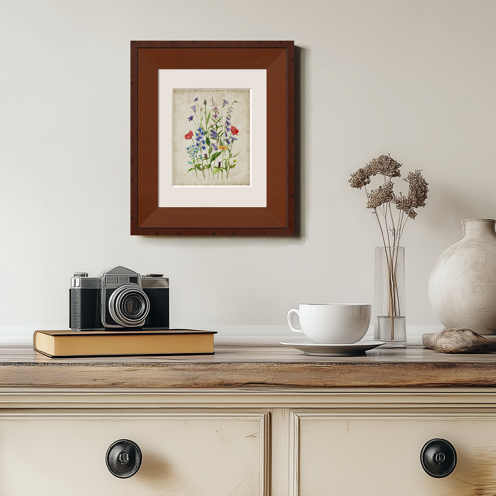 Whimsical Wildflower Meadow Watercolor Bouquet