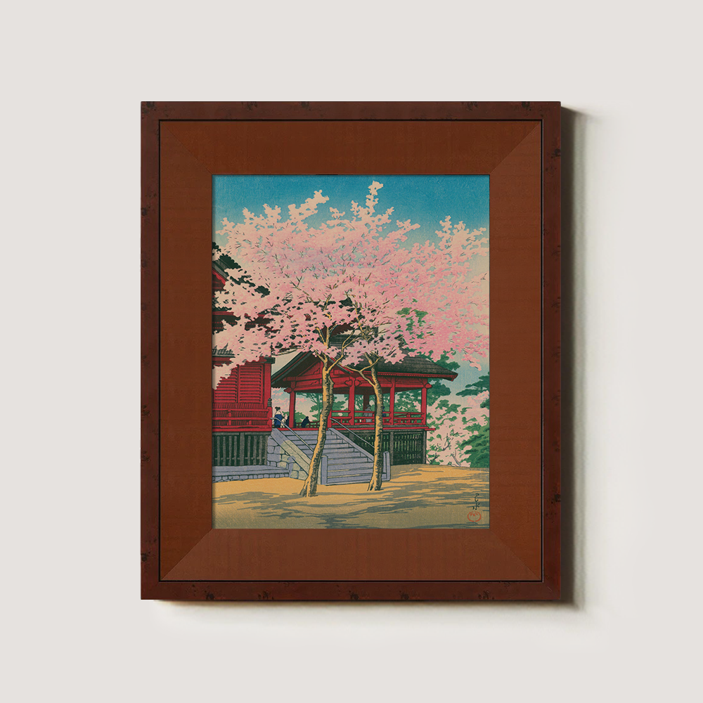 Full Bloom Cherry Blossoms at Temple Gate