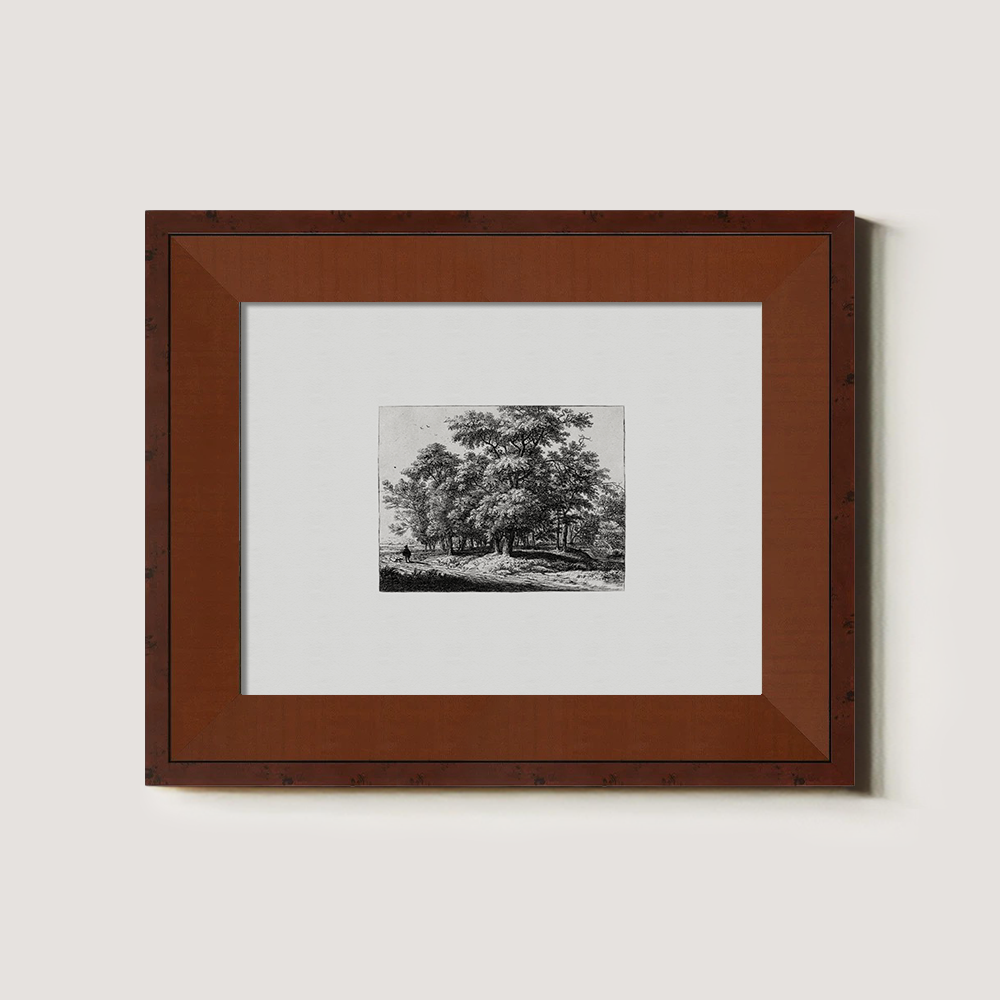 Whispered Grove Path Etching Nocturne