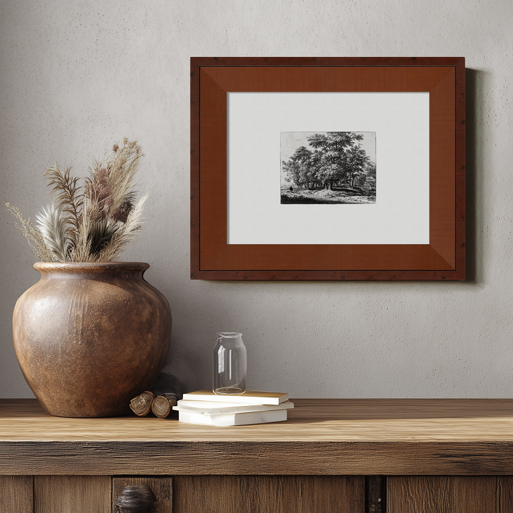 Whispered Grove Path Etching Nocturne