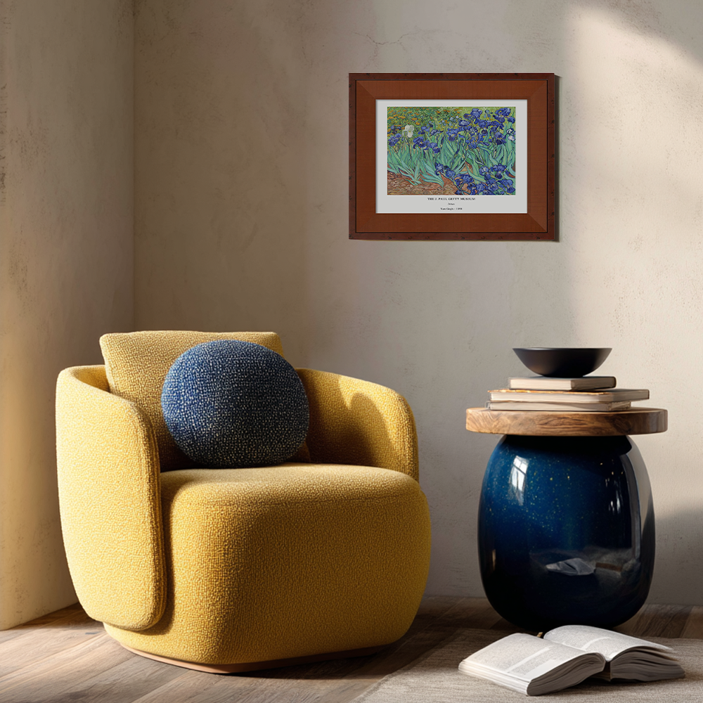 Velvet Iris Meadow Post-Impressionist Reverie