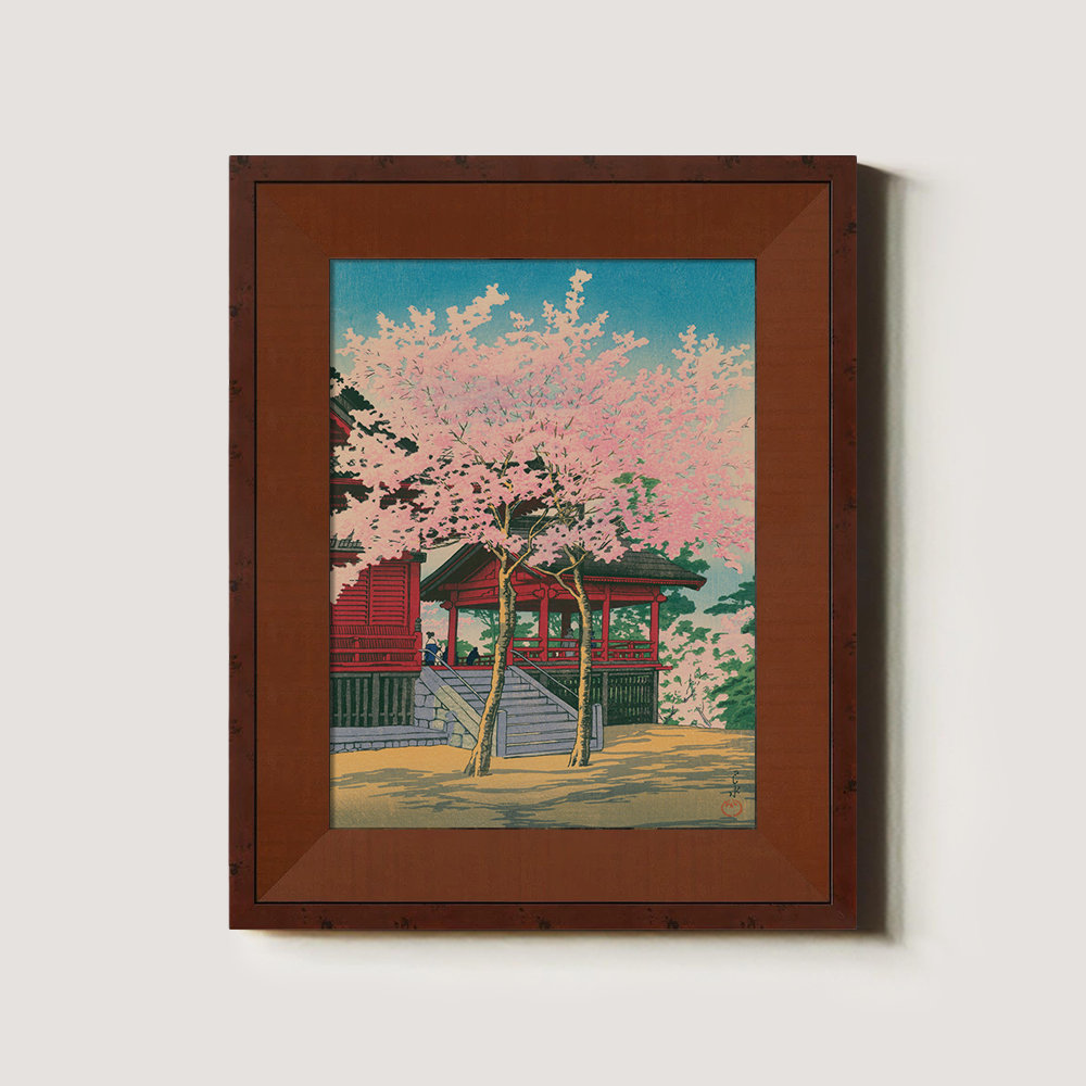 Full Bloom Cherry Blossoms at Temple Gate