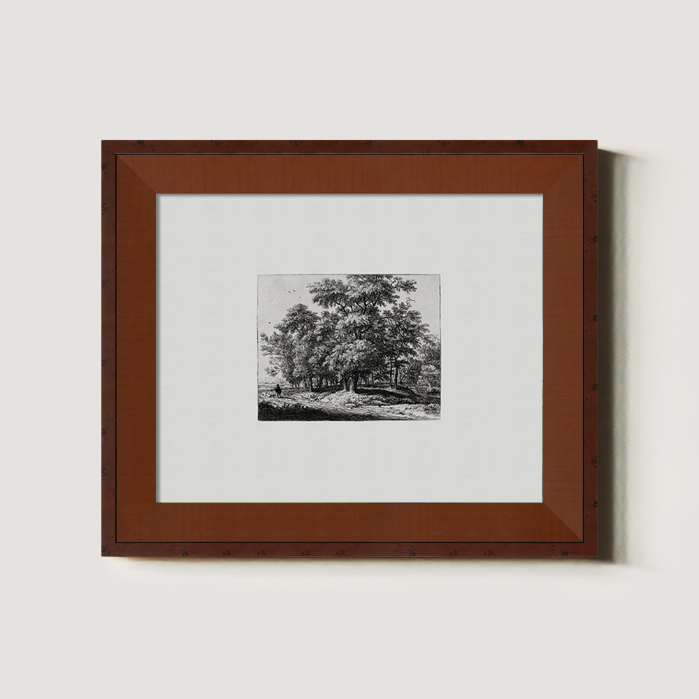 Whispered Grove Path Etching Nocturne