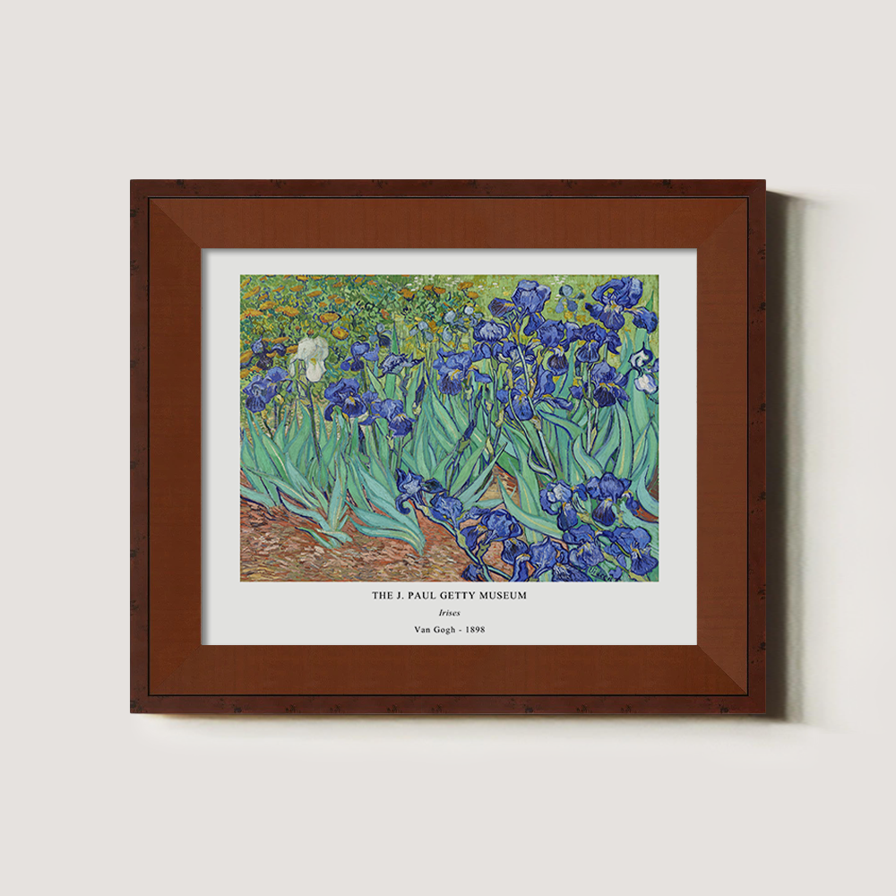 Velvet Iris Meadow Post-Impressionist Reverie