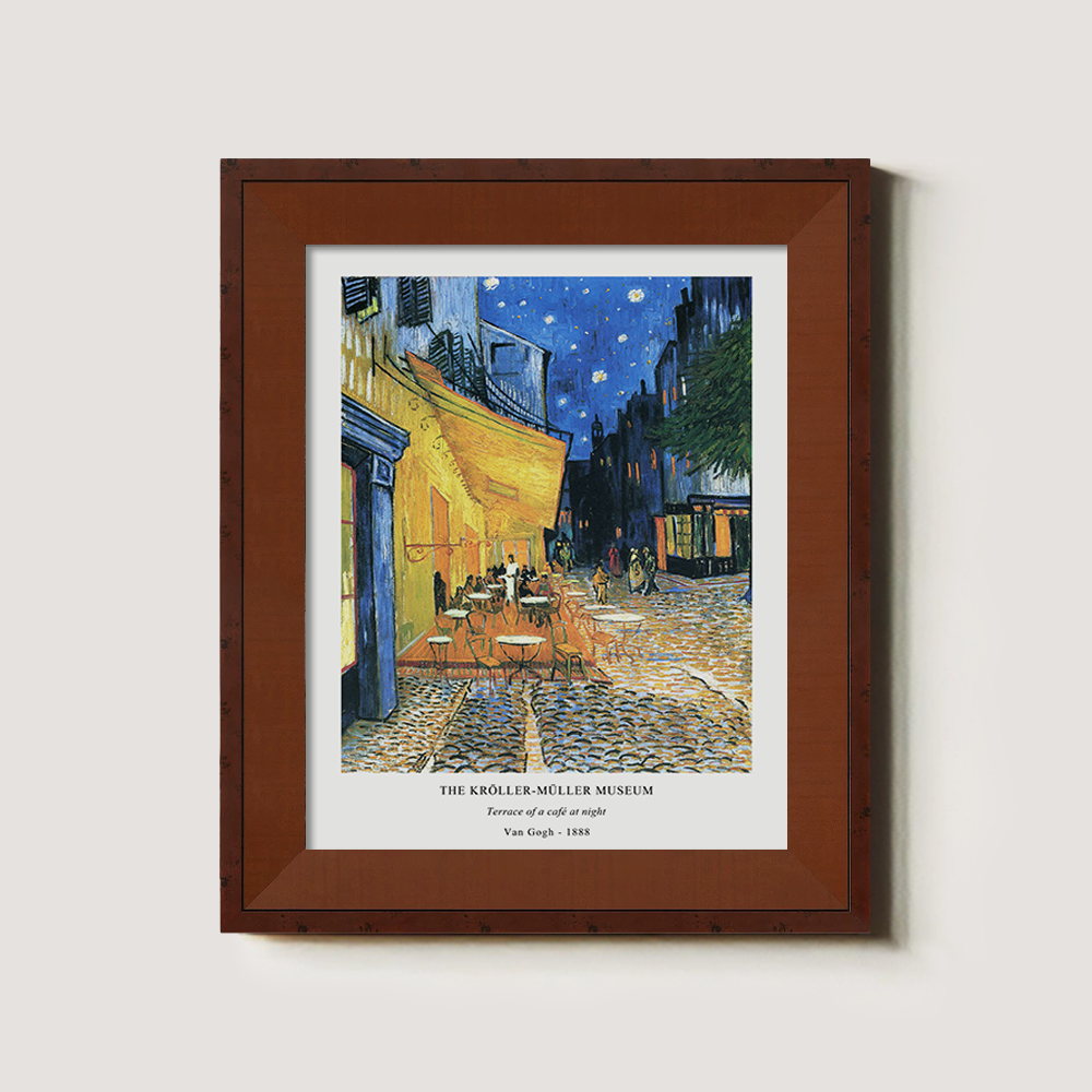 Moonlit Café Terrace Post-Impressionist Reverie