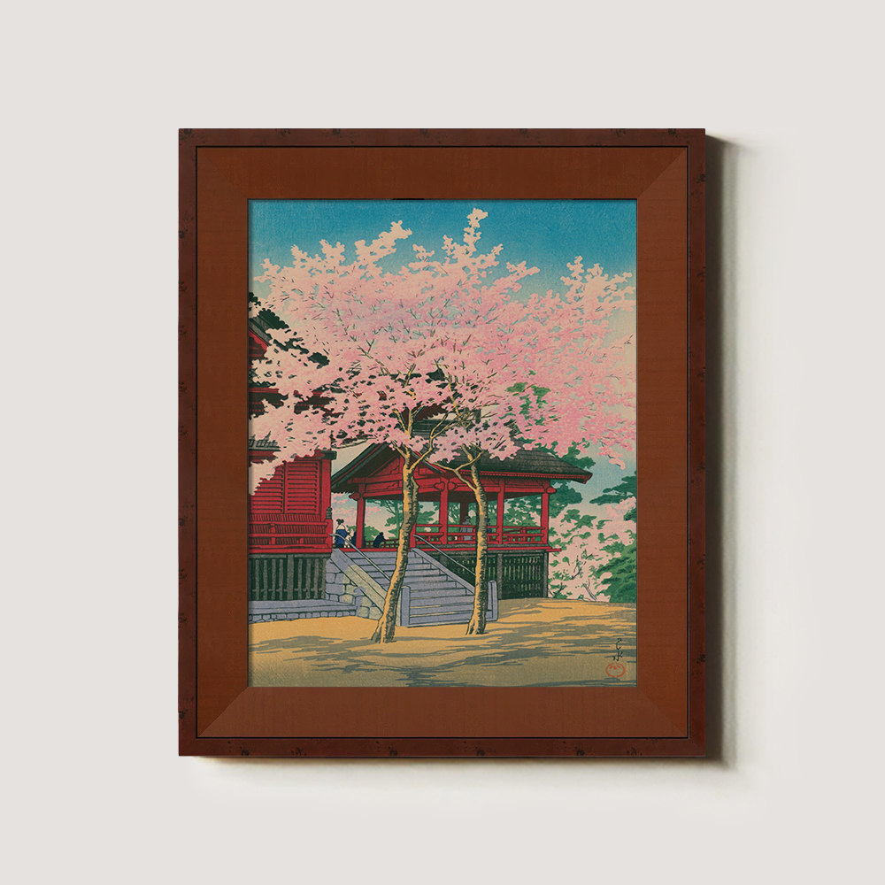 Full Bloom Cherry Blossoms at Temple Gate