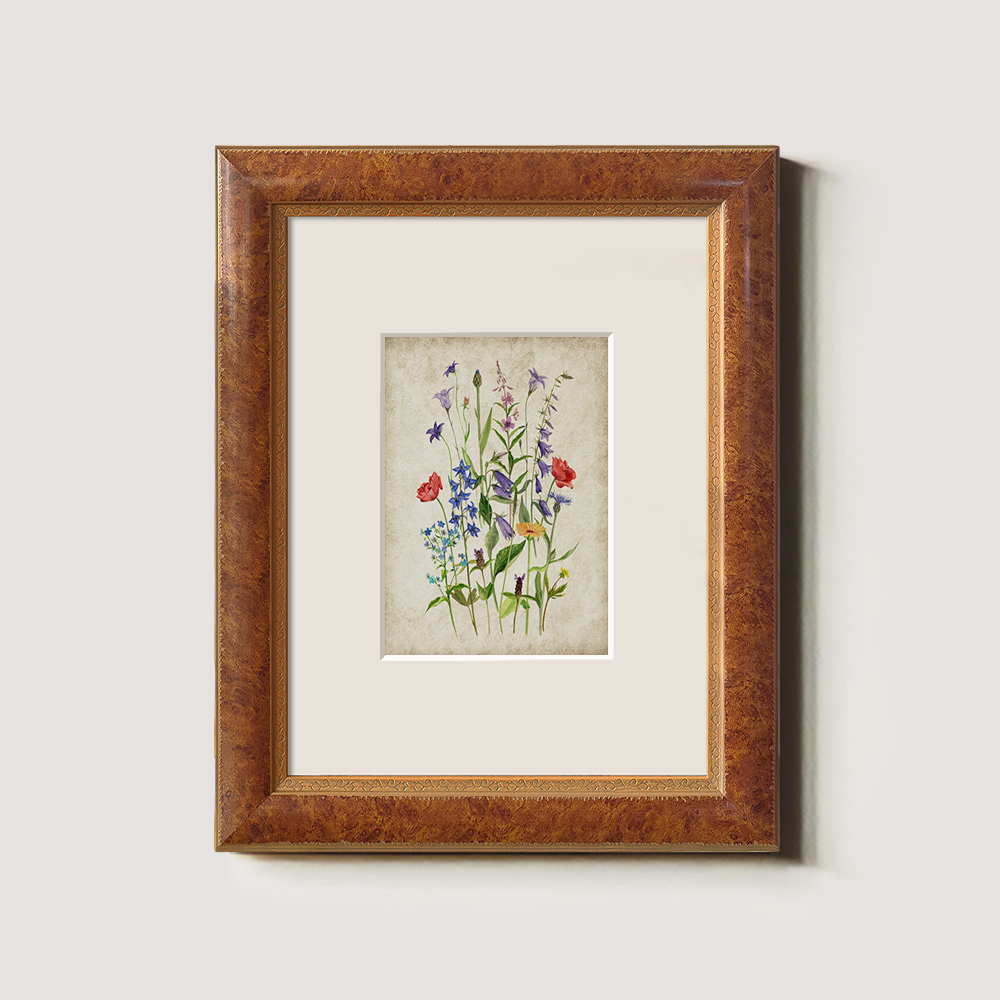 Whimsical Wildflower Meadow Watercolor Bouquet