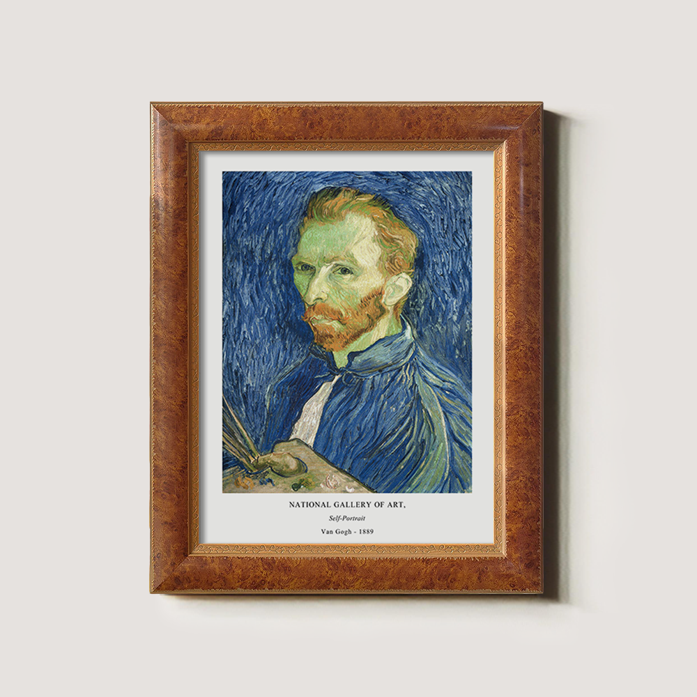 Bandaged Gaze Self-Portrait Post-Impressionist Reverie