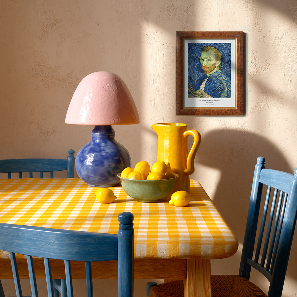 Bandaged Gaze Self-Portrait Post-Impressionist Reverie