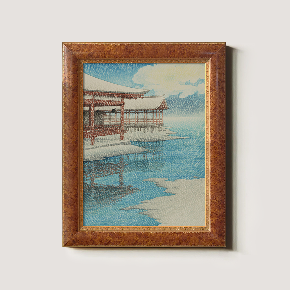 Winter View of Byōdō-in Phoenix Hall