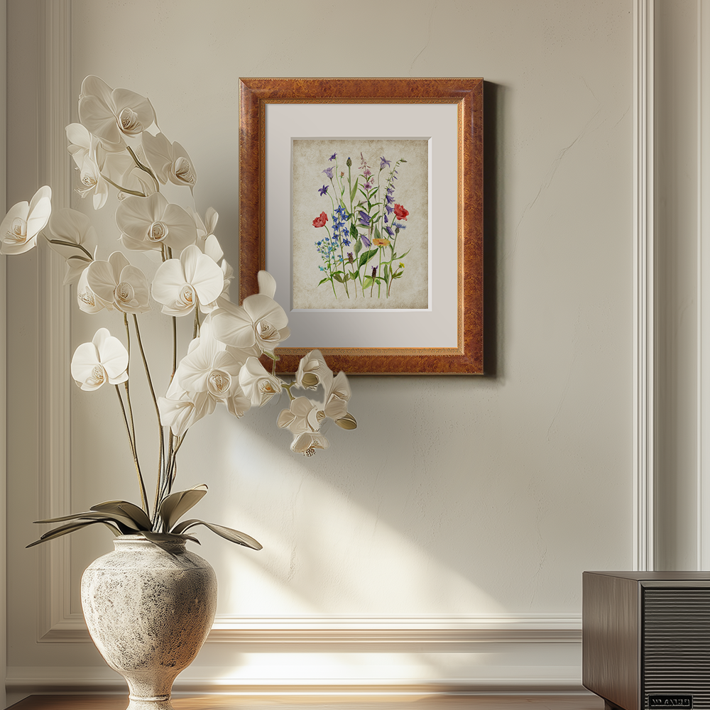 Whimsical Wildflower Meadow Watercolor Bouquet