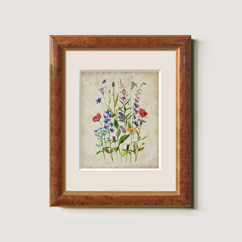 Whimsical Wildflower Meadow Watercolor Bouquet