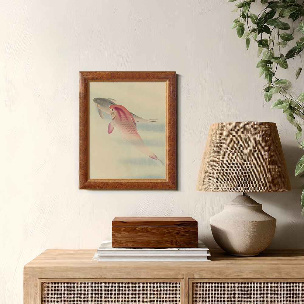 Twin Koi Harmony Ukiyo-e Reverie