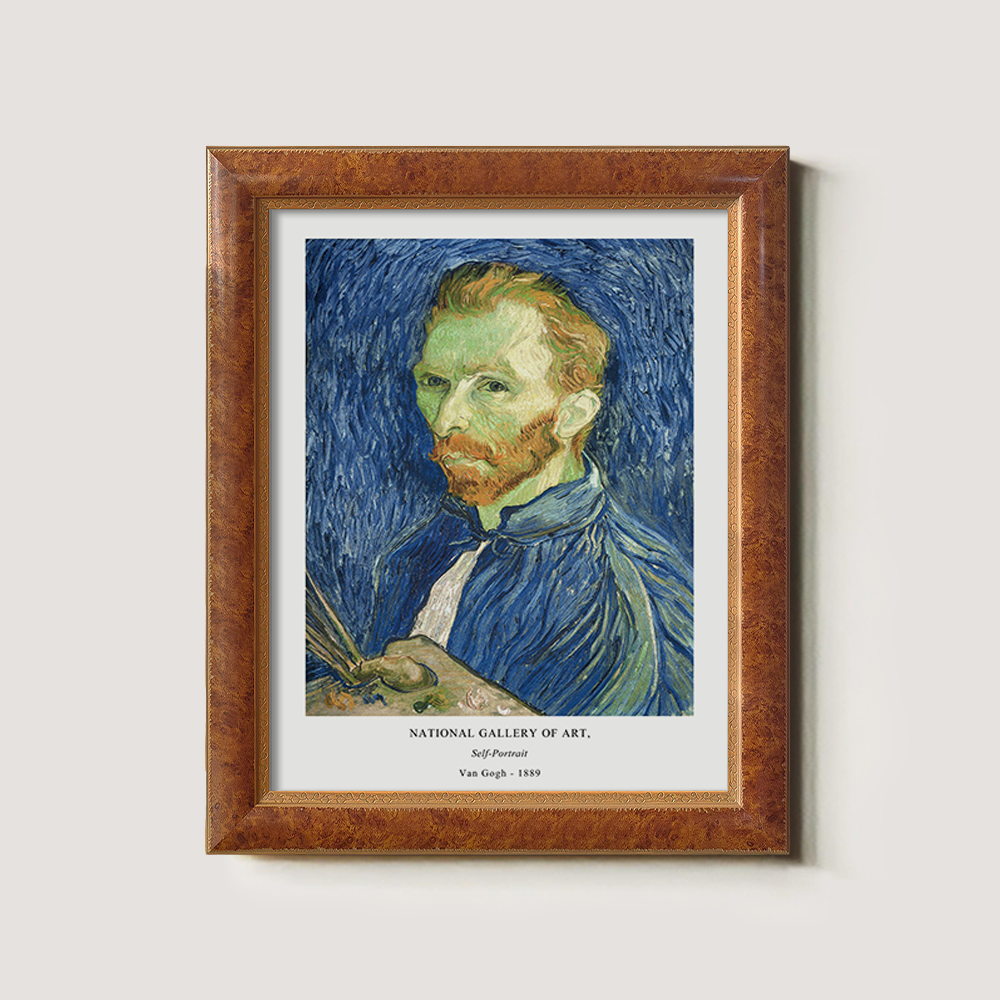 Bandaged Gaze Self-Portrait Post-Impressionist Reverie