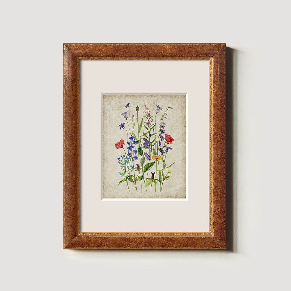 Whimsical Wildflower Meadow Watercolor Bouquet