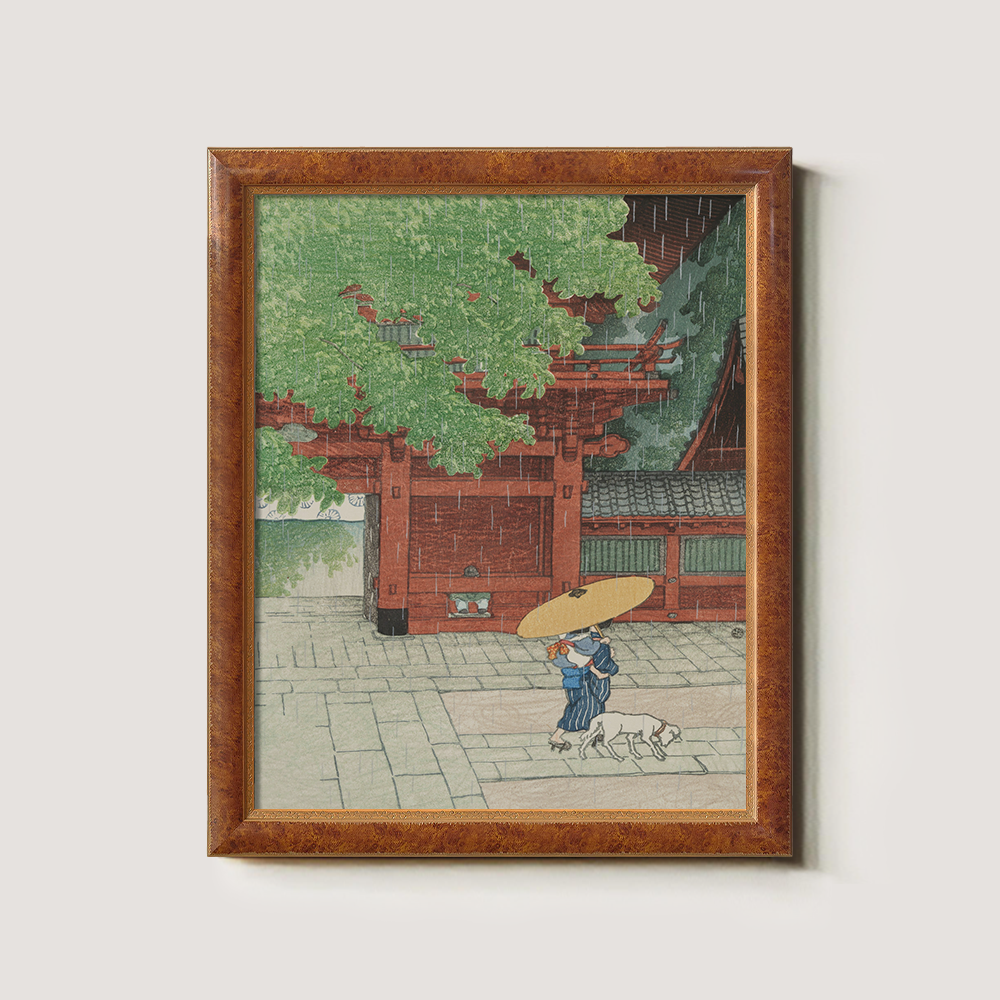 Rainy Day at Asakusa Temple Gate