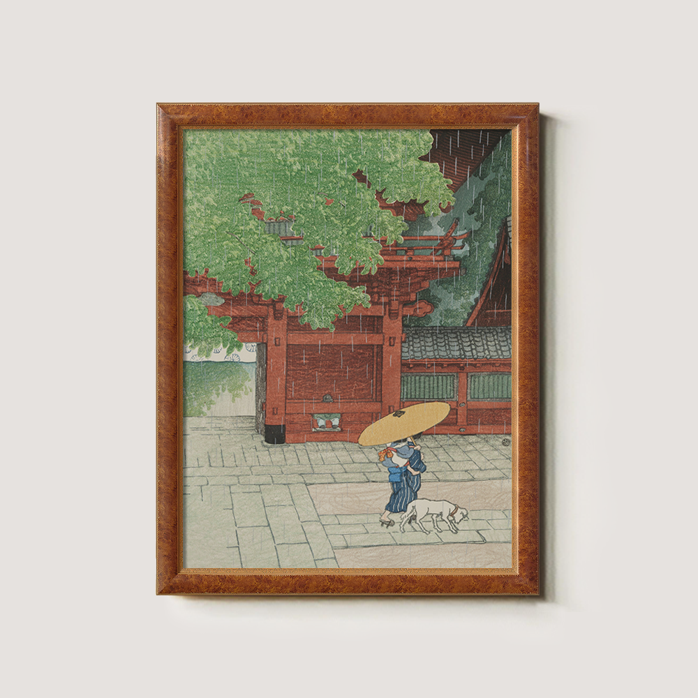 Rainy Day at Asakusa Temple Gate