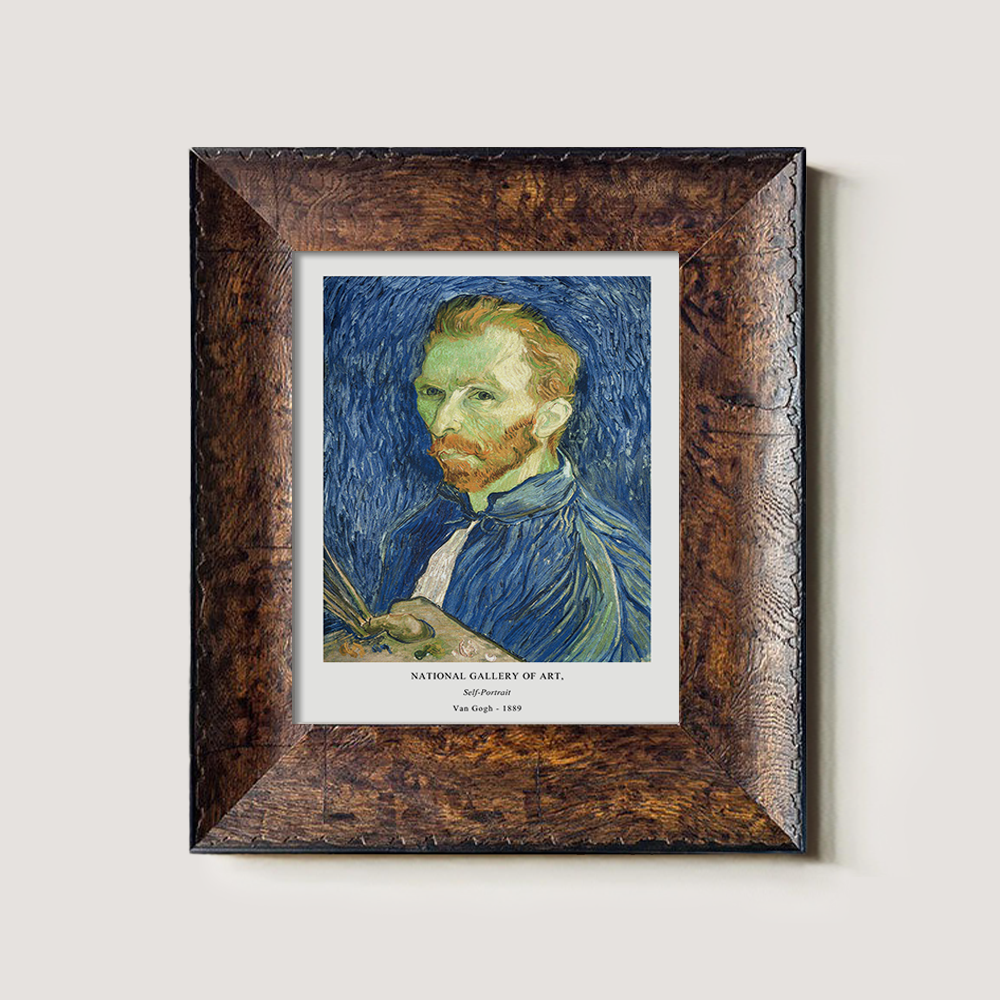 Bandaged Gaze Self-Portrait Post-Impressionist Reverie