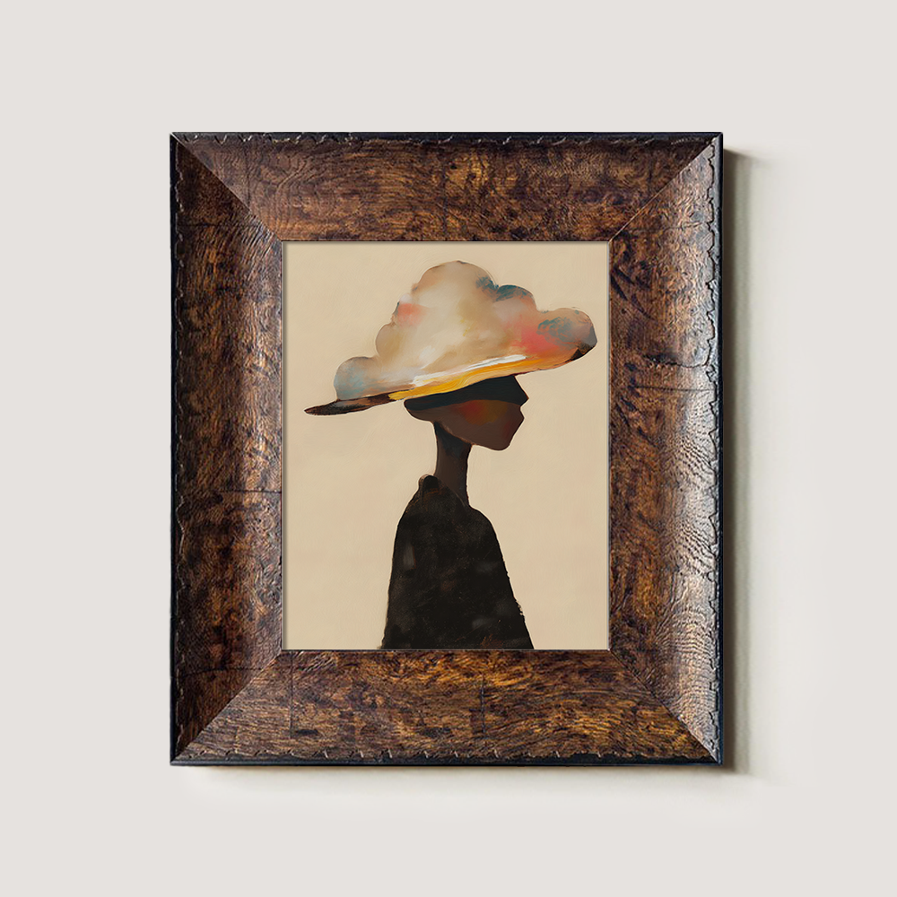 Figure in Cloud Hat, Abstract Profile