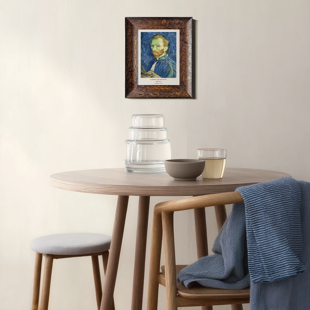 Bandaged Gaze Self-Portrait Post-Impressionist Reverie