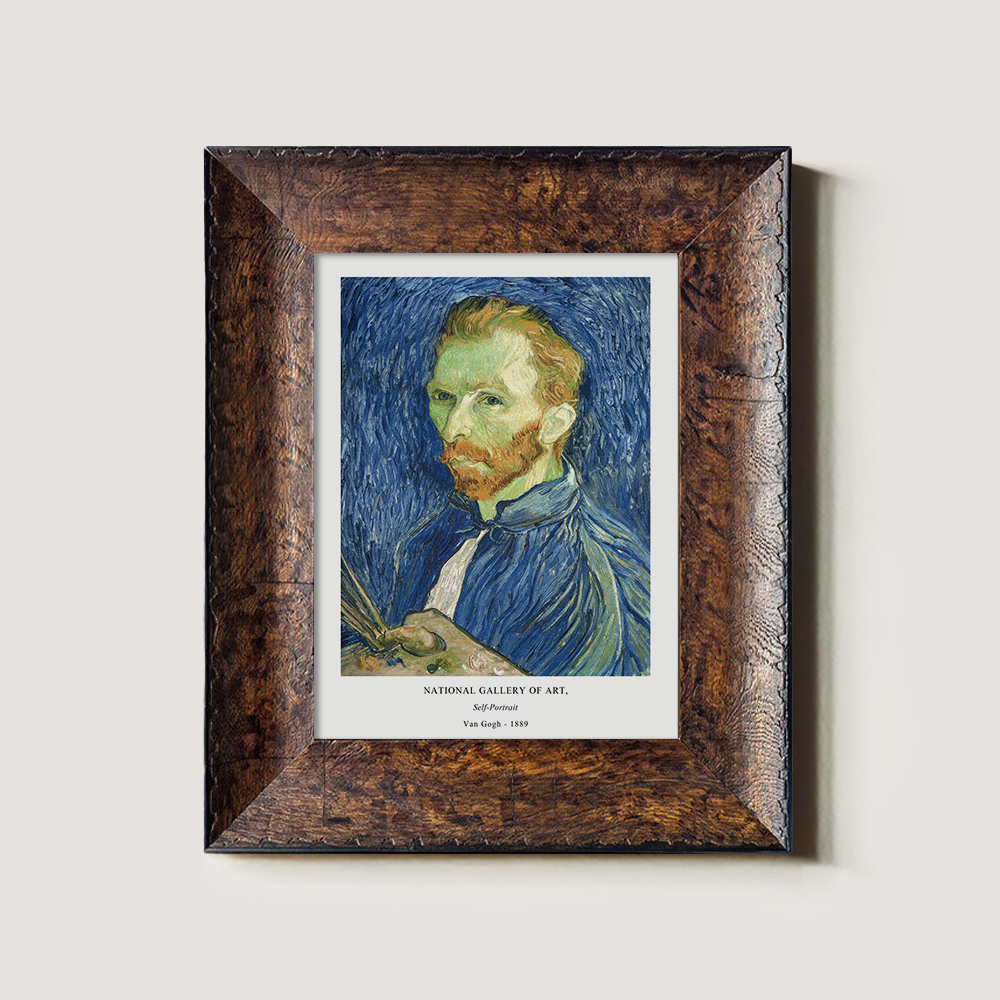 Bandaged Gaze Self-Portrait Post-Impressionist Reverie