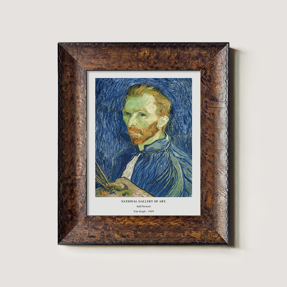 Bandaged Gaze Self-Portrait Post-Impressionist Reverie