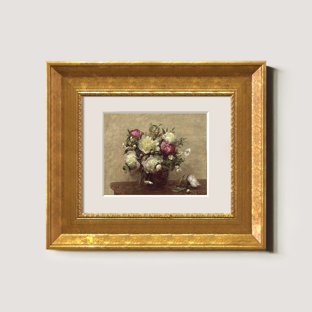 Ethereal Peony Bouquet Watercolor Still Life