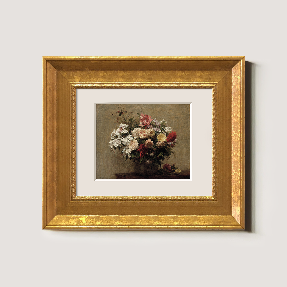 Opulent Mixed Bloom Vase Watercolor Still Life