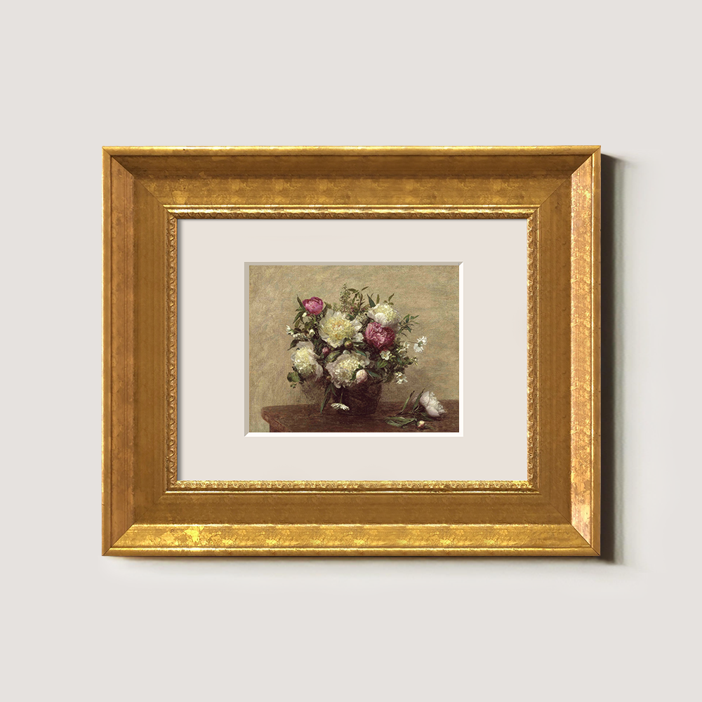 Ethereal Peony Bouquet Watercolor Still Life