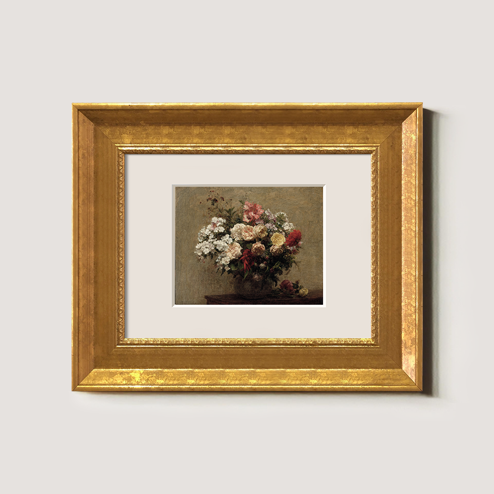 Opulent Mixed Bloom Vase Watercolor Still Life