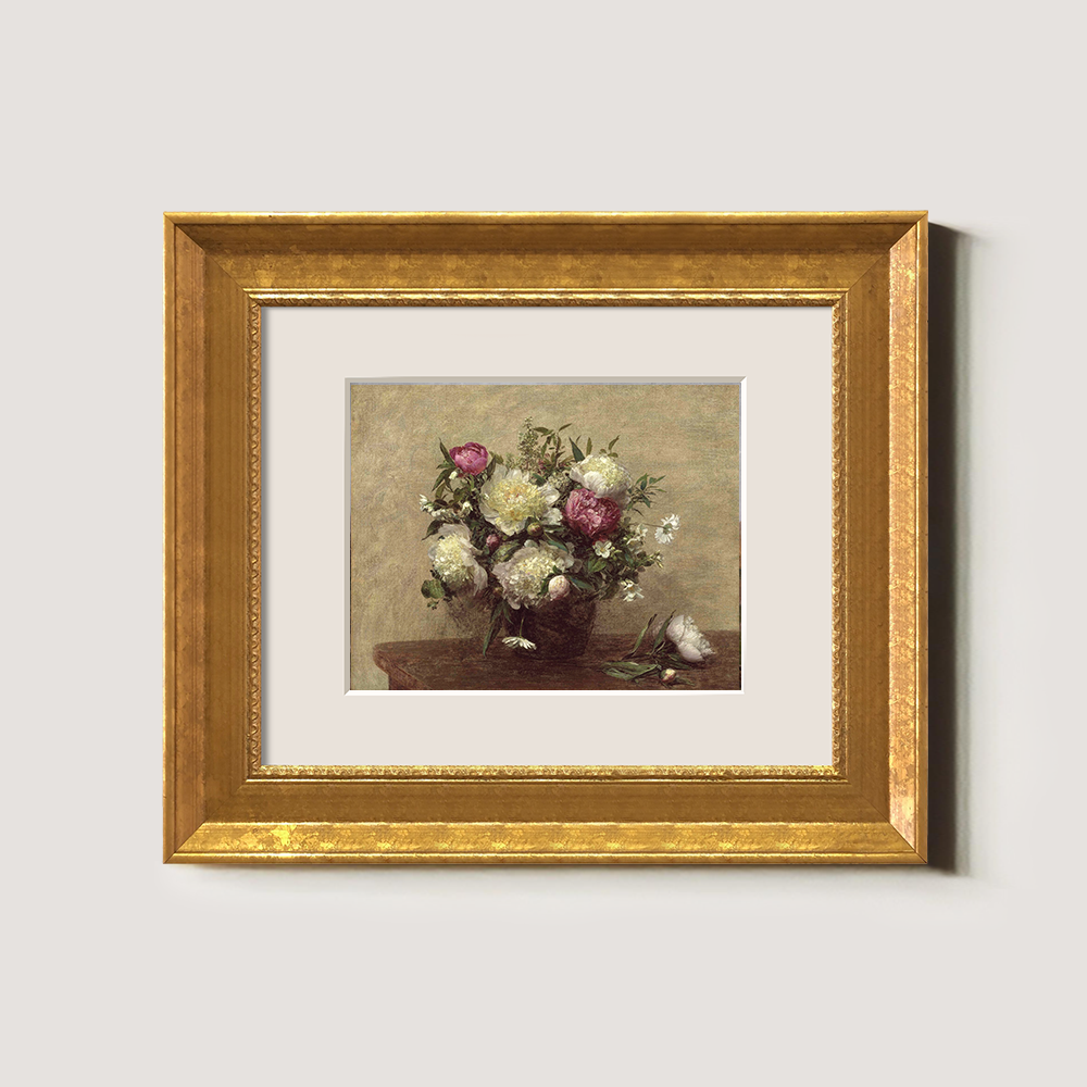 Ethereal Peony Bouquet Watercolor Still Life