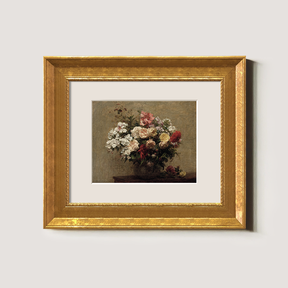 Opulent Mixed Bloom Vase Watercolor Still Life