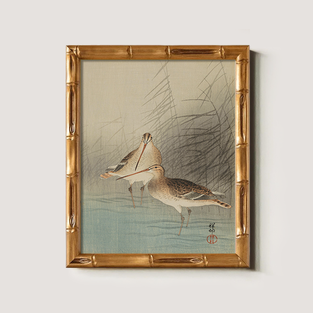 Sandpipers in the Reeds - Avian Kacho-ga Study