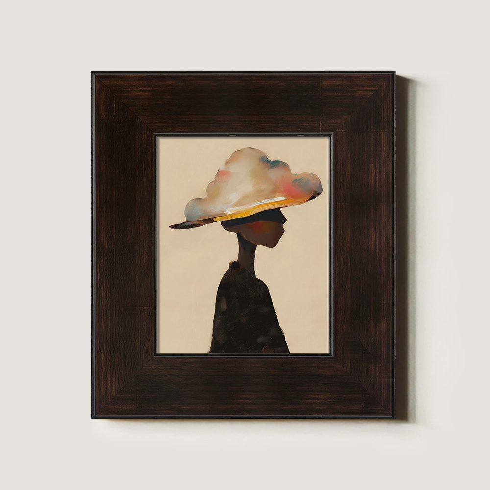 Figure in Cloud Hat, Abstract Profile