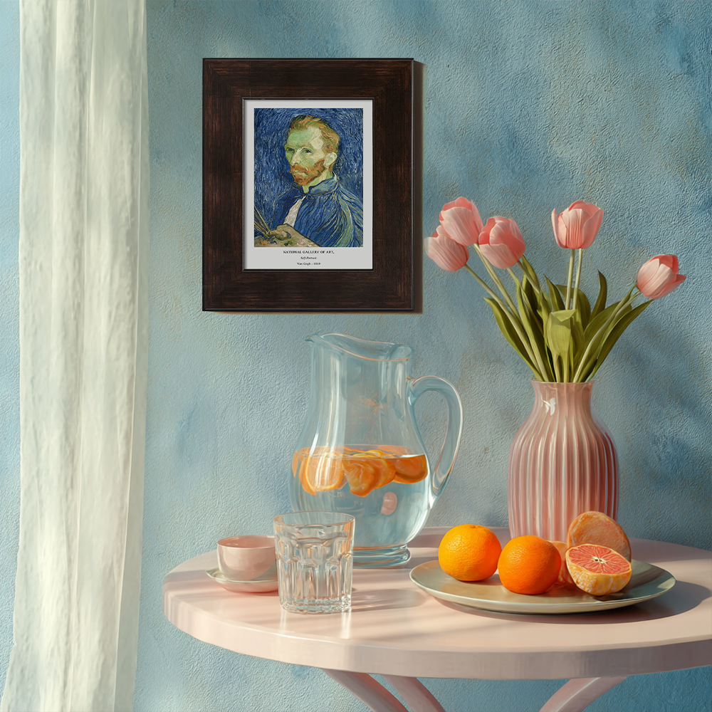 Bandaged Gaze Self-Portrait Post-Impressionist Reverie