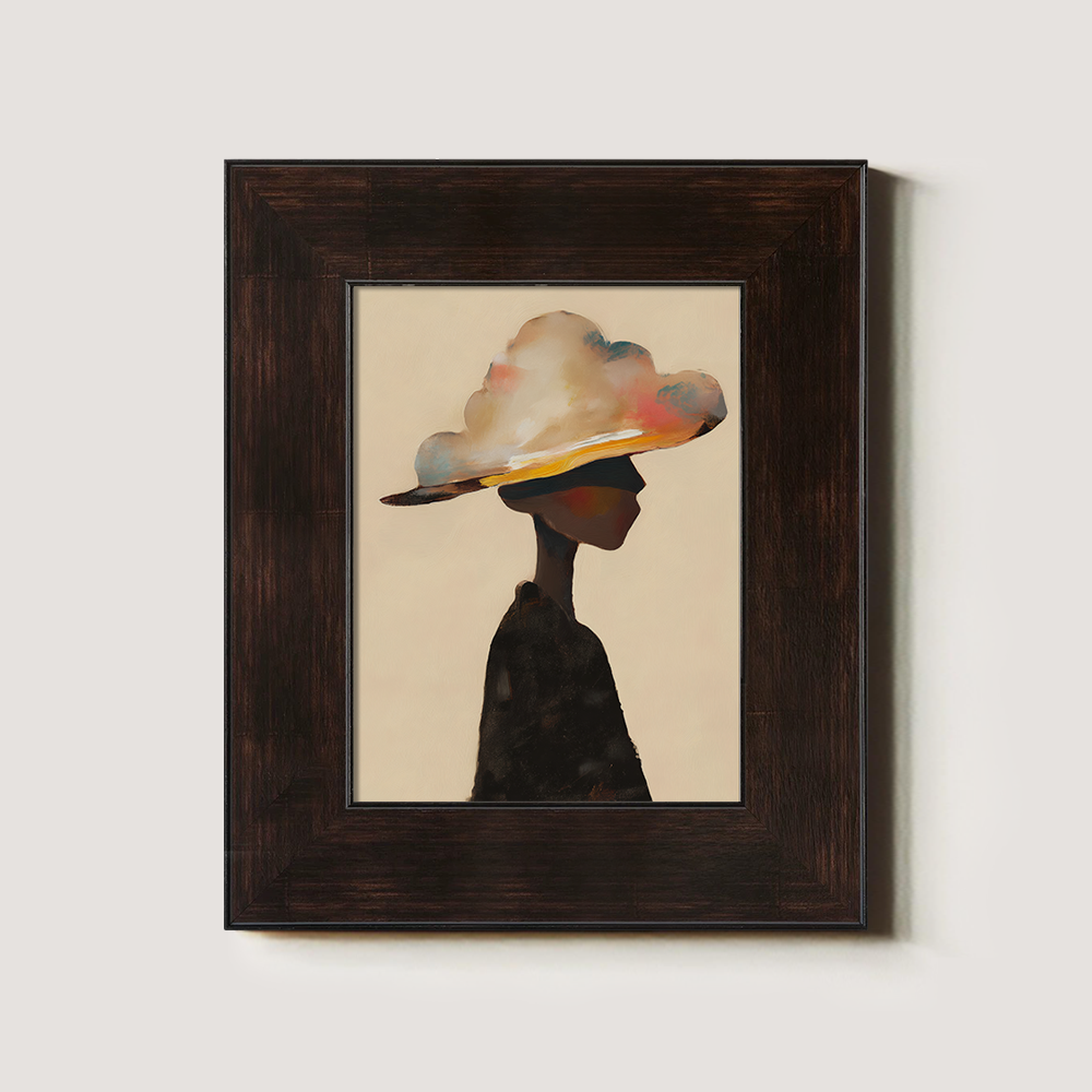 Figure in Cloud Hat, Abstract Profile